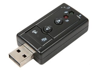 Išorinė garso plokštė su USB sąsaja kaina ir informacija | Adapteriai, USB šakotuvai | pigu.lt