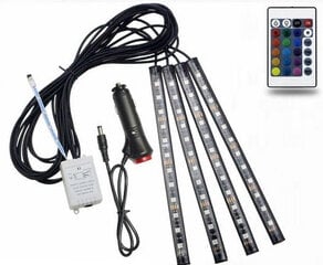 Automobilio LED RGB lazdelės 22CM StoreGD kaina ir informacija | Elektros jungikliai, rozetės | pigu.lt