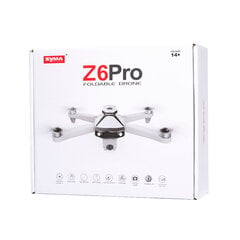 Радиоуправляемый дрон Syma Z6PRO GPS 4K 5G Wi-Fi FPV 2,4 ГГц  StoreGd цена и информация | Дроны | pigu.lt