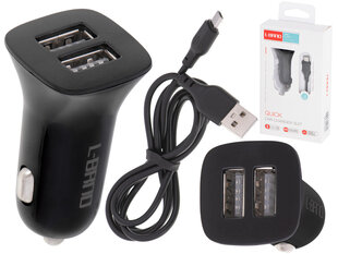 ProLine automobilinis įkroviklis Dvigubas USB + mikro juodas AutoHaven kaina ir informacija | Auto reikmenys | pigu.lt