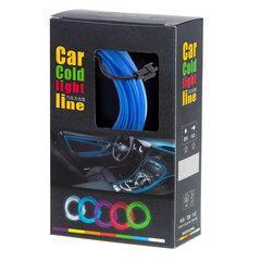 LED aplinkos apšvietimas automobiliui / automobilio USB / 12V juosta 5 m mėlyna StoreGD kaina ir informacija | Auto reikmenys | pigu.lt