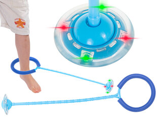 Hula hop kojų šokinėjimo kamuolys šviečiantis LED mėlynas ProLine kaina ir informacija | Krepšinio kamuoliai | pigu.lt