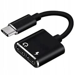 CO2 ADAPTERIS 2X USB-C ADAPTERIS USB C TIPO KABELIS SAMSUNG APPLE XIAOMI SU DAC kaina ir informacija | Adapteriai, USB šakotuvai | pigu.lt