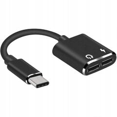 CO2 ADAPTERIS 2X USB-C ADAPTERIS USB C TIPO KABELIS SAMSUNG APPLE XIAOMI SU DAC kaina ir informacija | Adapteriai, USB šakotuvai | pigu.lt