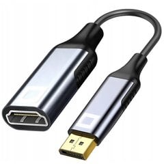 CO2 DISPLAYPORT Į HDMI ADAPTERĮ 2.1 DP KABELIS - HDMI FHD 240HZ 8K 60HZ HDR kaina ir informacija | Adapteriai, USB šakotuvai | pigu.lt