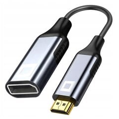 CO2 HDMI - DISPLAYPORT ADAPTERIS 1.4 HDMI KABELIS - DP FHD 240HZ 8K 60HZ HDR kaina ir informacija | Adapteriai, USB šakotuvai | pigu.lt