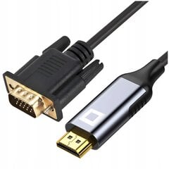 КАБЕЛЬ CO2 HDMI - ПЕРЕХОДНИК VGA КОНВЕРТЕР FULL HD 1080P 60HZ 2M цена и информация | Аксессуары для видеокамер | pigu.lt