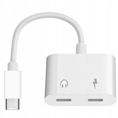 CO2 ADAPTERIS 2X USB-C ADAPTERIS USB C TIPO KABELIS SAMSUNG APPLE XIAOMI SU DAC kaina ir informacija | Adapteriai, USB šakotuvai | pigu.lt