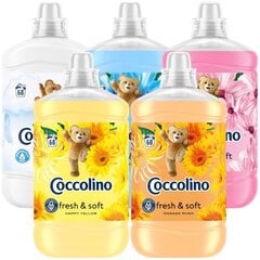 Coccolino audinių minkštiklis Fresh & Soft Mix rinkinys, 5x1,7L, 340 plovimų kaina ir informacija | Skalbimo priemonės | pigu.lt