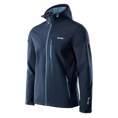 Softshell striukė vyrams Hi-Tec Caen, M, XXL, mėlyna kaina ir informacija | Vyriškos striukės | pigu.lt