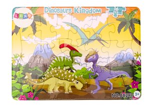 Dėlionė vaikams „Dinozaurai“ 16 el kaina ir informacija | Dėlionės (puzzle) | pigu.lt