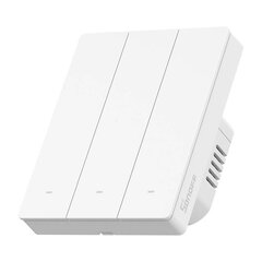 Inteligentny przełącznik ścienny WiFi M5-3C-80W Matter (3-kanałowy, do ramki) цена и информация | Выключатели, розетки | pigu.lt