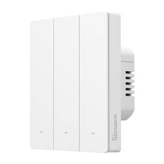 Inteligentny przełącznik ścienny WiFi M5-3C-80W Matter (3-kanałowy, do ramki) цена и информация | Выключатели, розетки | pigu.lt