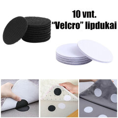 StoreGo Velcro lipdukai, juodi kaina ir informacija | Kiti priedai baldams | pigu.lt