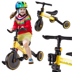 Trike Fix Mini krosinis triratukas 3in1 su pedalais geltonas KidsPro kaina ir informacija | Dviračiai | pigu.lt