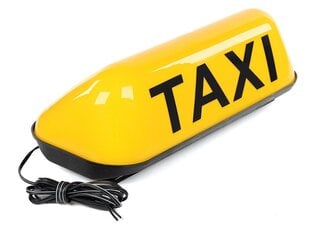 Plafonas TAXI geltonas, 12V LED kaina ir informacija | Automobilių 12V el. priedai | pigu.lt