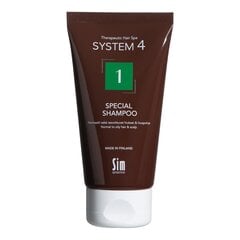 Normaliems ir riebiems plaukams ir galvos odai System4 1 Special Shampoo 75 ml kaina ir informacija | Šampūnai | pigu.lt