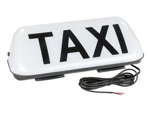 Plafonas Carmotion Taxi, baltas, 12V kaina ir informacija | Automobilių 12V el. priedai | pigu.lt