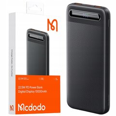 MCDODO POWERBANK 10000MAH SU EKRANU 3X USB USB-C 22.5W + USB-C KABELIS kaina ir informacija | Atsarginiai maitinimo šaltiniai (power bank) | pigu.lt