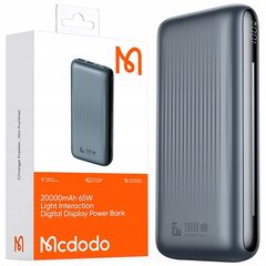 MCDODO POWERBANK 20000MAH SU EKRANU 3X USB USB-C 65W + USB-C PD KABELIS kaina ir informacija | Atsarginiai maitinimo šaltiniai (power bank) | pigu.lt