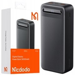 MCDODO POWERBANK 30000MAH SU EKRANU 2X USB USB-C 2A 10W + USB-C KABELIS kaina ir informacija | Atsarginiai maitinimo šaltiniai (power bank) | pigu.lt