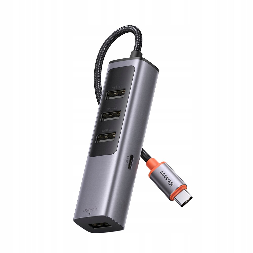 MCDODO ADAPTERIO ŠAKOTUVAS USB-C DALIKLIS DALIKLIS 4X USB-A 3.0 kaina ir informacija | Adapteriai, USB šakotuvai | pigu.lt