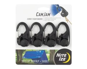 Virvės įtempėjai Nite Ize CamJam Cord Tightener NCJ-01-4R3, 4vnt. kaina ir informacija | Kitas turistinis inventorius | pigu.lt