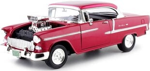 Automobilio modeliukas Die Cast Chevrolet Bel Air Coupe 1955, raudonas 79002 kaina ir informacija | Žaislai berniukams | pigu.lt