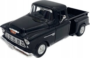 Automobilio modeliukas Die Cast Chevy 1955 Stepside Pickup, juodas 73236 kaina ir informacija | Žaislai berniukams | pigu.lt