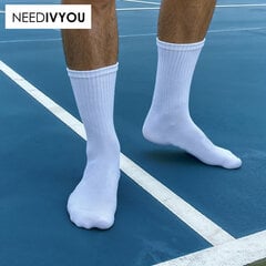 Комплект мужских спортивных носков Need 4You, белые, 6 пар цена и информация | Sportinis kostiumas moterims Kinga, veliūrinis | pigu.lt