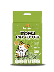 Тофу наполнитель для кошачьего туалета Purrfect Green Tea 6л цена и информация | Наполнители для кошачьих туалетов | pigu.lt