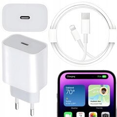 Greitasis Iphone įkroviklis 20 W USB-C цена и информация | Зарядные устройства для телефонов | pigu.lt