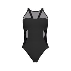 Maudymosi kostiumėlis moterims Arena Mesh Panels Swim Pro Back, juoda kaina ir informacija | Maudymosi kostiumėliai | pigu.lt