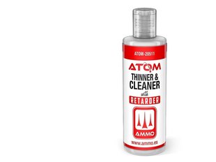 AMMO MIG - ATOM Thinner and Cleaner with Retarder (akrilinių dažų skiediklis su lėtintoju ir valiklis), 60 ml, 20511 kaina ir informacija | Piešimo, tapybos, lipdymo reikmenys | pigu.lt