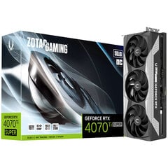 Zotac Gaming GeForce RTX 4070 Ti Super Solid (ZT-D40730R-10P) kaina ir informacija | Vaizdo plokštės (GPU) | pigu.lt