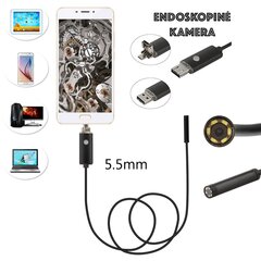 Endoskopinė kamera 5.5mm, 5m цена и информация | Адаптеры, USB-разветвители | pigu.lt