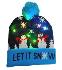 Kalėdinė kepurė su led Treen_ BQ52L kaina ir informacija | Kepurės moterims | pigu.lt