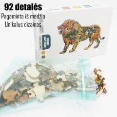 Medinė dėlionė, Liūtas kaina ir informacija | Dėlionės (puzzle) | pigu.lt