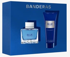 Товар с повреждённой упаковкой. Подарочный набор Antonio Banderas Blue Seduction для мужчин: EDT 50 мл + средство после бритья 75 мл цена и информация | Духи и косметика с поврежденной упаковкой | pigu.lt