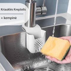 Kriauklės krepšelis su kempinė kaina ir informacija | Sifonai | pigu.lt