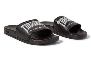 HUF x Thrasher unisex šlepetės black kaina ir informacija | Vyriškos šlepetės, basutės | pigu.lt