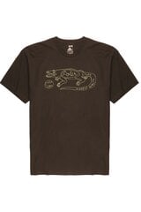 Vyriški medvilniniai marškinėliai Poler Gator rudos spalvos kaina ir informacija | Vyriški marškinėliai | pigu.lt