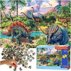 CASTORLAND Dėlionė 120el. Dinosuar Volcanos - Dinozaurai prie ugnikalnių ProLine kaina ir informacija | Dėlionės (puzzle) | pigu.lt