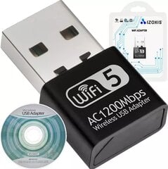 WIFI į USB adapteris 1200Mbps Izoxis kaina ir informacija | Adapteriai, USB šakotuvai | pigu.lt