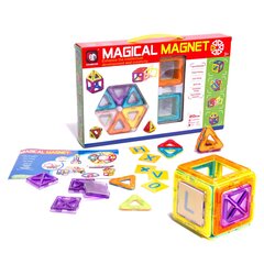 Spalvoti magnetiniai blokai KidsPro Magical Magnet, 20 vnt. kaina ir informacija | Konstruktoriai ir kaladėlės | pigu.lt