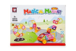 Магнитные кубики MAGIC MAGNET MINI 68 НАБОРОВ 3+  KidsPro цена и информация | Конструкторы и кубики | pigu.lt