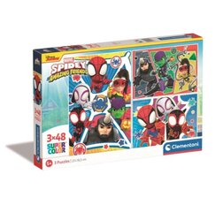 Dėlionė 3x 48 vnt., Spidey, Clementoni kaina ir informacija | Dėlionės (puzzle) | pigu.lt