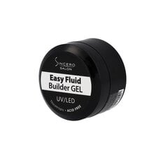 Строительный гель Easy Fluid Sincero Salon, Soft White, 15 мл цена и информация | Лаки, укрепители для ногтей | pigu.lt