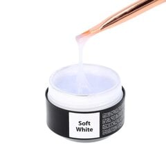 Строительный гель Easy Fluid Sincero Salon, Soft White, 15 мл цена и информация | Лаки, укрепители для ногтей | pigu.lt