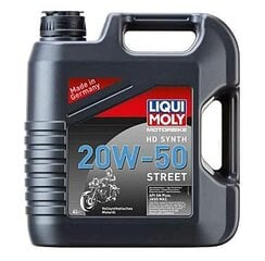 LIQUI MOLY Motorbike HD Synth 20W50 Street 4L цена и информация | Мотомасла | pigu.lt